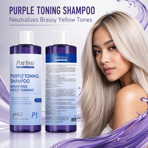 <span class=keywords><strong>Shampoo</strong></span> Viola Anti-Giallo per Capelli Biondi 500ml Formato Professionale Senza Solfati <span class=keywords><strong>pH</strong></span> Bilanciato Vegano - Product Image 3