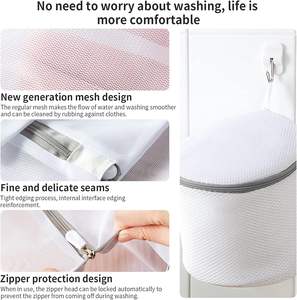 Bolsa de Lavandería de Malla para Lavadora, Reutilizable, Multifuncional, Ecológica, Duradera, con Cierre, para Ropa, 12 Tamaños, con Logotipo Personalizado - Product Image 5
