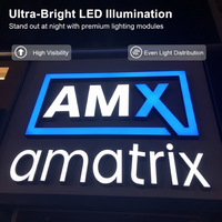 Letreros de Canal de Acrílico 3D Premium Personalizados para Exteriores, Logotipo Comercial Iluminado con LED, Letrero Publicitario para Oficina, Resistente al Agua