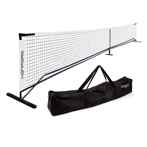 Professionnel Durable Pickleball Net Post Premium 22ft Intérieur Extérieur Choc Cordon 10 pieds 11ft Roulettes Taille Régulation Net Sac Kit - Product Image 3