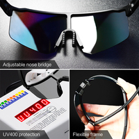 Nouvelles Lunettes de Soleil Sportives 2026 pour Cyclisme et Course à Pied, Verres TAC Miroir Multiples, Monture PC, Lunettes de Sécurité Extérieures, Logo Personnalisé