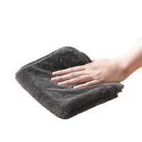 Serviette de lavage de voiture à poils longs torsadés, en microfibre épaisse et pelucheuse, chiffon de nettoyage sans rayures ni peluches pour le detailing automobile et l'usage domestique