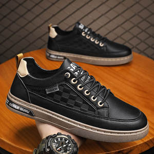 Zapatos Deportivos y Casuales de Hombre, Transpirables, Ligeros, con Cordones, Blancos, Modernos, Versátiles, con Suela Plana, para Verano, Otoño/Invierno - Product Image 2