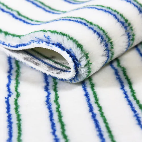 Màu Xanh Lá Cây Đôi Sọc Acrylic Vải Lăn Bàn Chải Vải Cao Su Cứng Bàn Chải Nhung Vải