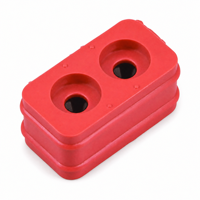 Connecteur électronique automobile en caoutchouc silicone à 2 positions avec joint d'étanchéité arrière pour câble