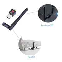 Adaptador WiFi USB Inalámbrico de 600Mbps, Antena WiFi, Tarjeta de Red de 2.4 y 5Ghz, Receptor USB LAN Ethernet