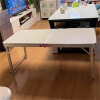 Table de camping pliante portable moderne en aluminium léger et acier inoxydable, réglable en hauteur, petite table d'appoint pour la pêche