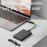 Adaptor Magnetik Pengisian Cepat 240W Fitur Lengkap USB4 40GB untuk Ponsel, Notebook, Kepala Pengisian Daya TYPE-C