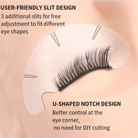 Patchs hydrogel réutilisables pour extensions de cils, bandes hypoallergéniques pour extensions de cils, forte adhérence sans retraitement