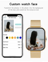 Reloj Inteligente de Moda con Monitor de Ritmo Cardíaco y Presión Arterial, Rastreador de Actividad Física, Bluetooth, Resistente al Agua, Compatible con Teléfonos Android