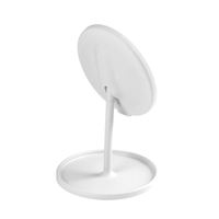 Miroir cosmétique LED pliable de table à prix réduit avec éclairage simple face et coffret cadeau pour le maquillage quotidien des femmes