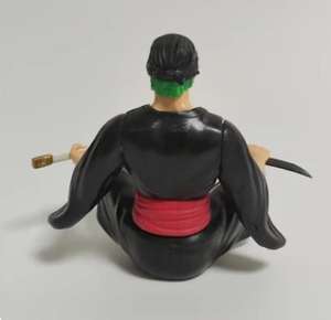 Figura de Anime HESPER, 1 Pieza, Gk Roronoa Sentado <span class=keywords><strong>con</strong></span> Ropa Negra y Sombrero de Paja, Figura de Acción de PVC Hecha a Mano - Product Image 3