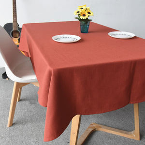 Modern Rustic Quality Woven 100% Polyester Disposable Oilproof <b>Waterproof</b> Square <b>Table</b> <b>Cover</b> Factory Direct for Hotels Events - Product Image 1