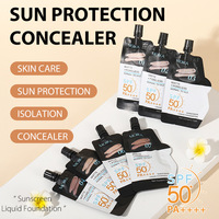 Fond de teint liquide hydratant à formule végane en marque propre, SPF50, couvrance totale