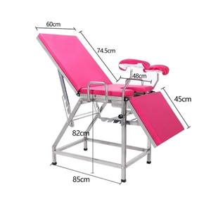 Cama de Examen Ginecológico Médico de Acero Inoxidable de Alta Resistencia, Cama de Parto para Maternidad y Hospital, Construcción de Hierro Duradera - Product Image 2