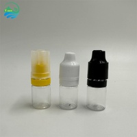 Flacon compte-gouttes en PET de 5 ml à 120 ml avec bouchon CRC anti-écrasement, pour liquides, huiles essentielles, e-liquides, 3 mg, 6 mg, portable