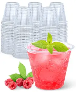 8 10 12 16 20 24oz Transparent PET Cup Disposable Plastic Cup For Smoothie Milktea Beverage
