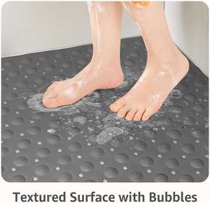 Alfombra de Baño Antideslizante, Alfombra de Ducha de PVC con Forma de Abanico para Masaje - Product Image 4
