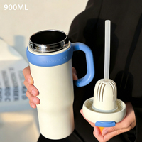 Thermos isotherme en acier inoxydable personnalisé de 900 ml, anti-fuite, pour les voyages en plein air, la voiture, le café, avec infuseur à thé