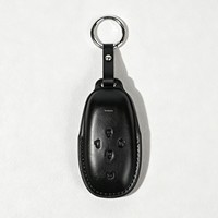 Housse de clé pour Buick Regal Encore GX, 5 boutons, coque de clé en cuir de haute qualité, porte-clés de voiture, protection complète