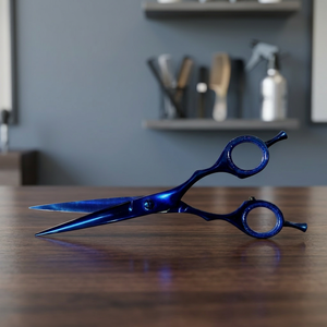 Kit d'outils de toilettage pour animaux de compagnie, ciseaux de coupe pour poils de chat et de chien, revêtement couleur plasma titane bleu, garantie, vente rapide - Product Image 3