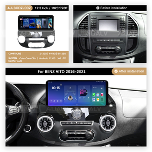 Autoradio Android avec cadre de montage Canbus pour Mercedes-Benz Vito 2016-2021, compatible avec la connexion sans fil CP AUTO et l'écran de téléphone - Product Image 4