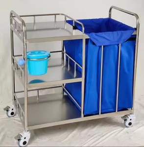 Hot Selling Hospital Nursing Cleaning <strong>Trolley</strong> <strong>Dressing</strong> <strong>Trolley</strong> Hospital Furniture Linen Cart - Product Image 6