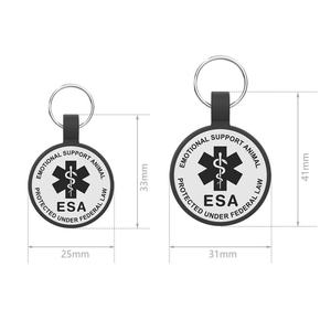 Étiquettes personnalisées brillantes avec logo sur mesure pour colliers de chien, vierges, en gros, pour animaux de compagnie, par sublimation - Product Image 5