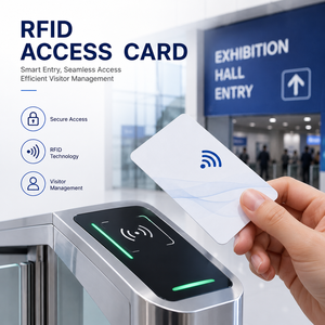 บัตรเข้าชมงานแสดงสินค้าแบบเขียนซ้ำได้พร้อมระบบจัดการผู้เยี่ยมชม - Product Image 1