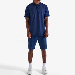 Camisa de golf elástica de cuatro direcciones de alta calidad de lujo OEM para hombre, ropa de golf personalizada con logotipo impreso personalizado - Product Image 1