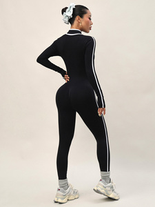 <span class=keywords><strong>Tuta</strong></span> da Yoga Intera Personalizzata Under Lulu da <span class=keywords><strong>Donna</strong></span>, Invernale, con Collo Alto, Maniche Lunghe, Vestibilità Slim, Cerniera, Abbigliamento Sportivo Senza Cuciture - Product Image 5