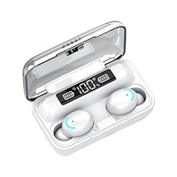 Écouteurs sans fil Bluetooth TWS 3D stéréo à réduction de bruit, commande tactile, casque sans fil F9 pour iPhone