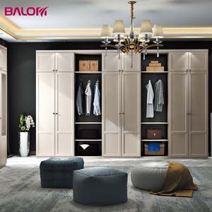 BALOM Bright Design Glass <b>Door</b> Closets Modern <b>Wardrobe</b> Storage Cabinet Bedroom <b>Wardrobes</b> U Shaped Walk in Closet - Product Image 5