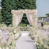 Support de tuyau et de drapé réglable de 12x12Ft support de toile de fond robuste pour kit de tuyau et de drapé de décor de mariage de fête d'événement