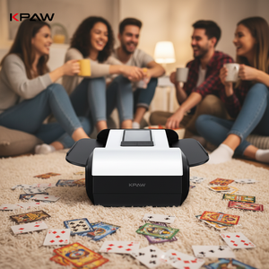 Mélangeur de cartes de <span class=keywords><strong>jeu</strong></span> 1-2 rechargeable automatique pour <span class=keywords><strong>le</strong></span> poker pour <span class=keywords><strong>le</strong></span> fonctionnement de la machine à mélanger UNO Blackjack <span class=keywords><strong>Skip</strong></span>-<span class=keywords><strong>Bo</strong></span> Phase 10 - Product Image 1