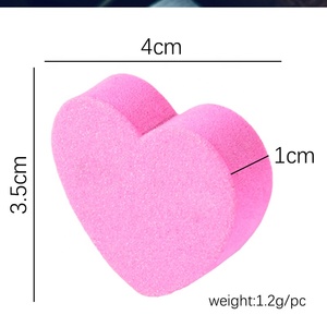 Pink Heart Shaped <strong>Nail</strong> <strong>Buffers</strong> Custom Logo Double <strong>Sided</strong> Sandpaper <strong>Block</strong> <strong>Buffers</strong> Cute Small Mini <strong>Nail</strong> File - Product Image 5