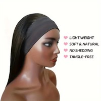 Perruque bandeau cheveux humains vietnamiens bruts ultra-lisses sans colle densité 250% prête à porter pour femmes noires