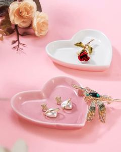 Custom Logo Jewelry Tray <b>Ceramic</b> Trinket - Heart <b>Ring</b> Dish - Product Image 2