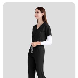Combinaisons médicales en polyester pour femmes, en stock au Pakistan, extensibles à 4 voies, 42122 - Product Image 3