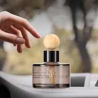 Diffuseur d'arômes cylindrique 80 ml pour voiture, ornement non électrique, parfum d'ambiance, huile essentielle, senteur maison