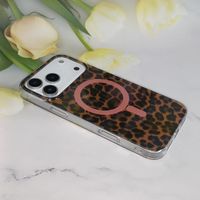 Étui de téléphone portable magnétique en TPU+PC Leopard pour 6 7 X XS 11 12 13 14 15 16 17 Pro Max pour Oppo Vivo Samsung A04 A16 S26 S24 S23U