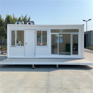 Mở rộng <span class=keywords><strong>container</strong></span> nhà 40ft với <span class=keywords><strong>4</strong></span> phòng ngủ nhà di động <span class=keywords><strong>container</strong></span> mở rộng chống bão với Trailer trên bánh xe - Product Image 1
