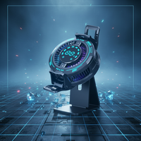 Ventilateur magnétique U-JIE F29 RGB pour téléphone, radiateur mobile à semi-conducteurs avec clip de refroidissement et inverseur IA en ABS pour le gaming