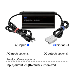 Chargeur rapide de batterie au lithium 5A/10A/15A/20A 72V/60V/48V/24V/12V, adaptateur d'alimentation 500W en aluminium pour voiture électrique solaire - Product Image 4