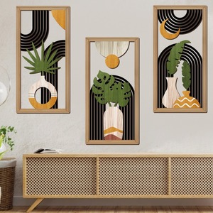 Décoration <span class=keywords><strong>murale</strong></span> en bois ajouré, suspension <span class=keywords><strong>murale</strong></span> idyllique pour chambre et salon - Product Image 1