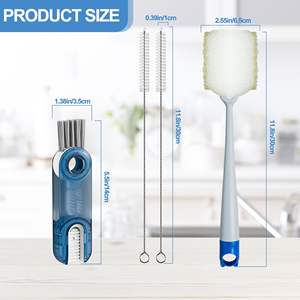 Kit de Cepillos Limpiadores para Botellas de Agua, para Ranuras y Tubos Estrechos de la Stanley Cup, Juego de Cepillos de Limpieza para Vasos y Botellas Deportivas - Product Image 2