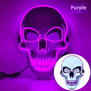 Venta al por Mayor de Máscaras LED de Películas Europeas y Americanas, Estilo Halloween, Decoraciones Luminosas para Fiestas - Product Image 6