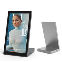 Pemutar Signage Digital 13,3 Inci Layar Sentuh Kapasitif 10 Titik Monitor Rak Display Meja Toko Kosmetik Iklan