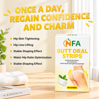 Bandes Orales pour les Fesses, Formule Multivitaminée pour le Remodelage des Hanches, Raffermissement de la Peau des Hanches et Rehaussement de la Ligne des Hanches, Optimisation de la Silhouette Taille-Hanches