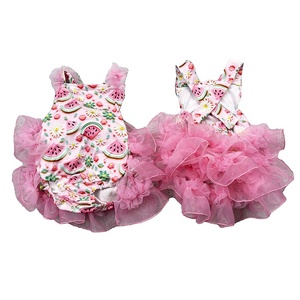 DH ODM Infant Girls Easter Fashion Fluffy Spandex/Polyester Button Closure Cute Jumpsuit Spring <strong>Baby</strong> <strong>Romper</strong> - Product Image 3